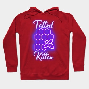 Tatted Kitten Purple Hoodie